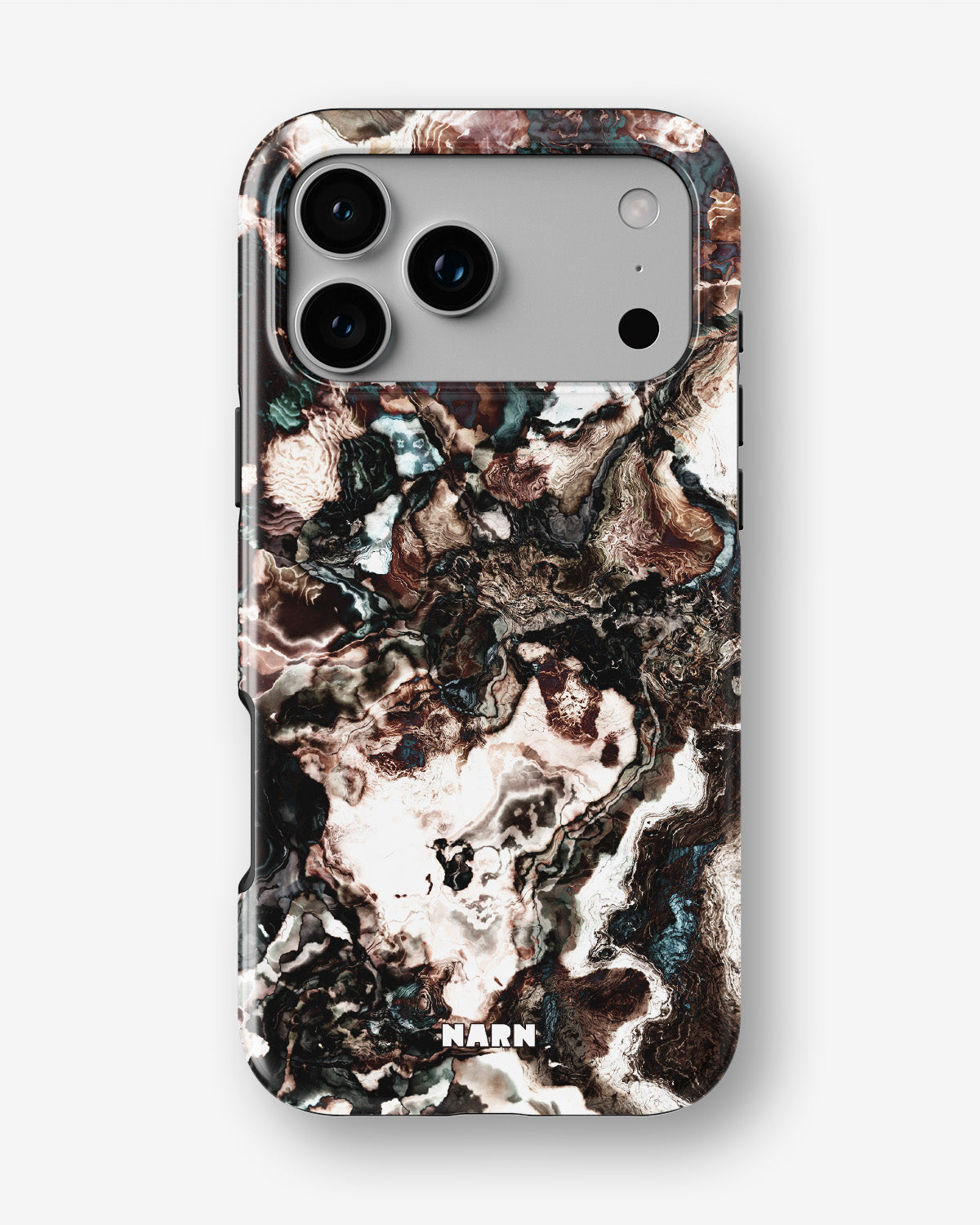 iPhone 18 Pro Tough Case – Marble Brown - View 1