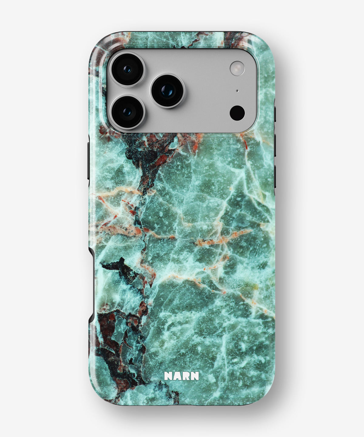 iPhone 18 Pro Tough Case – Green Marble - View 1