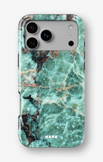 iPhone 18 Pro Tough Case – Green Marble - View 1