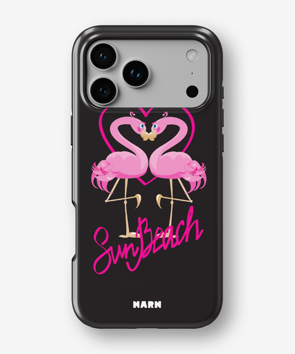 iPhone 18 Pro Tough Case – Beach Flamingo - View 1