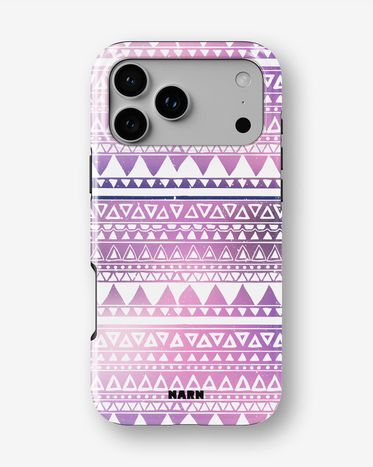 iPhone 18 Pro Tough Case – Purple Aztec - View 1