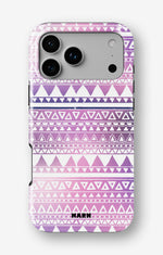 iPhone 18 Pro Tough Case – Purple Aztec - View 1