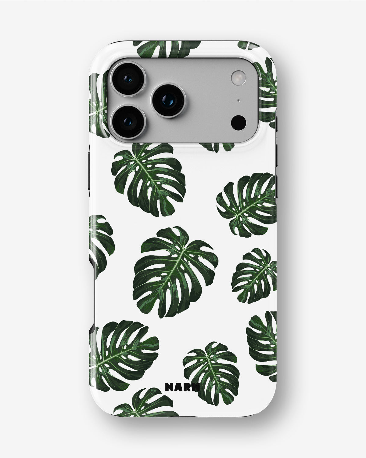 iPhone 18 Pro Tough Case – Monstera Pattern - View 1