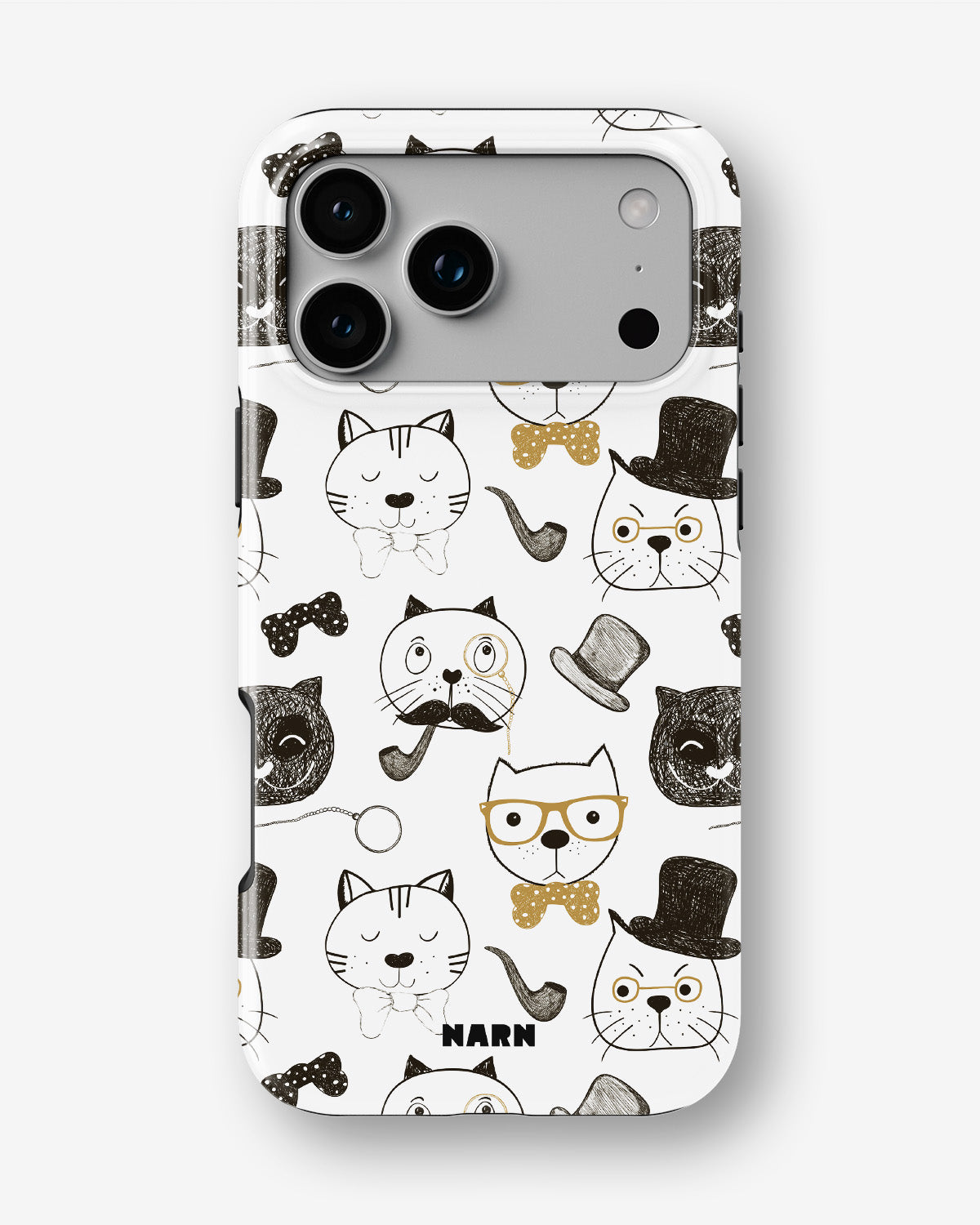 iPhone 18 Pro Tough Case – Cartoon Cats - View 1