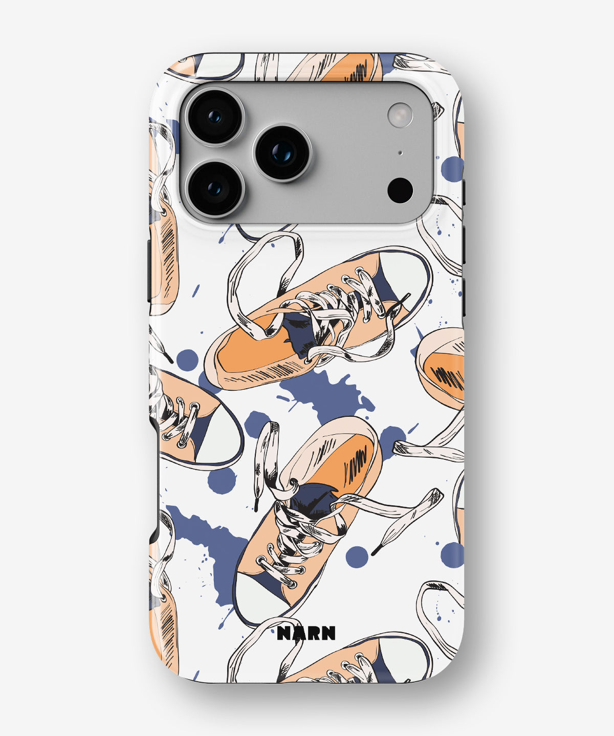 iPhone 18 Pro Tough Case – Apricot Sneakers - View 1