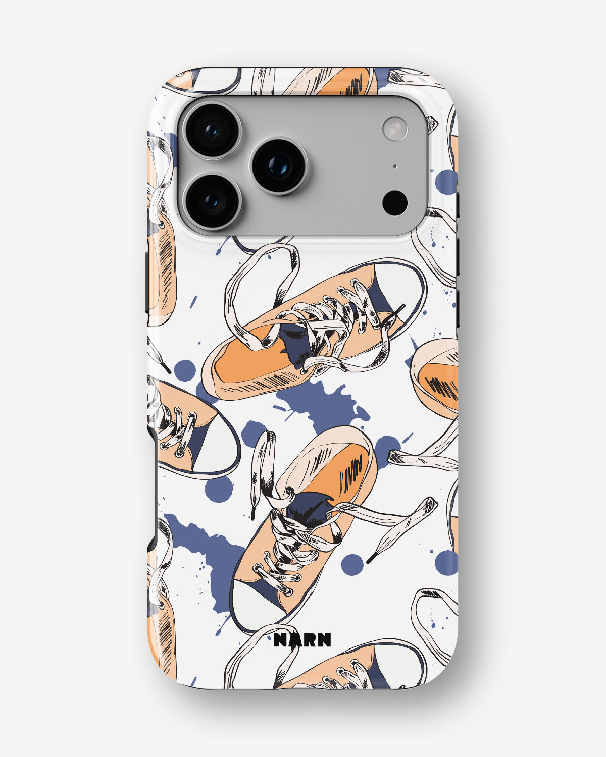 iPhone 18 Pro Tough Case – Apricot Sneakers - View 1
