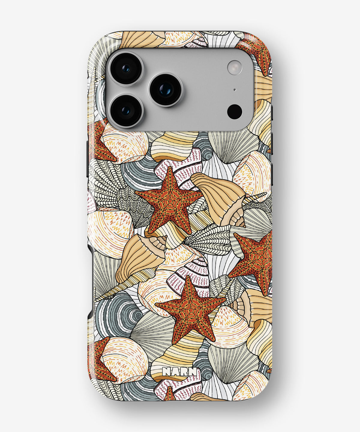 iPhone 18 Pro Tough Case – Sea Shells - View 1
