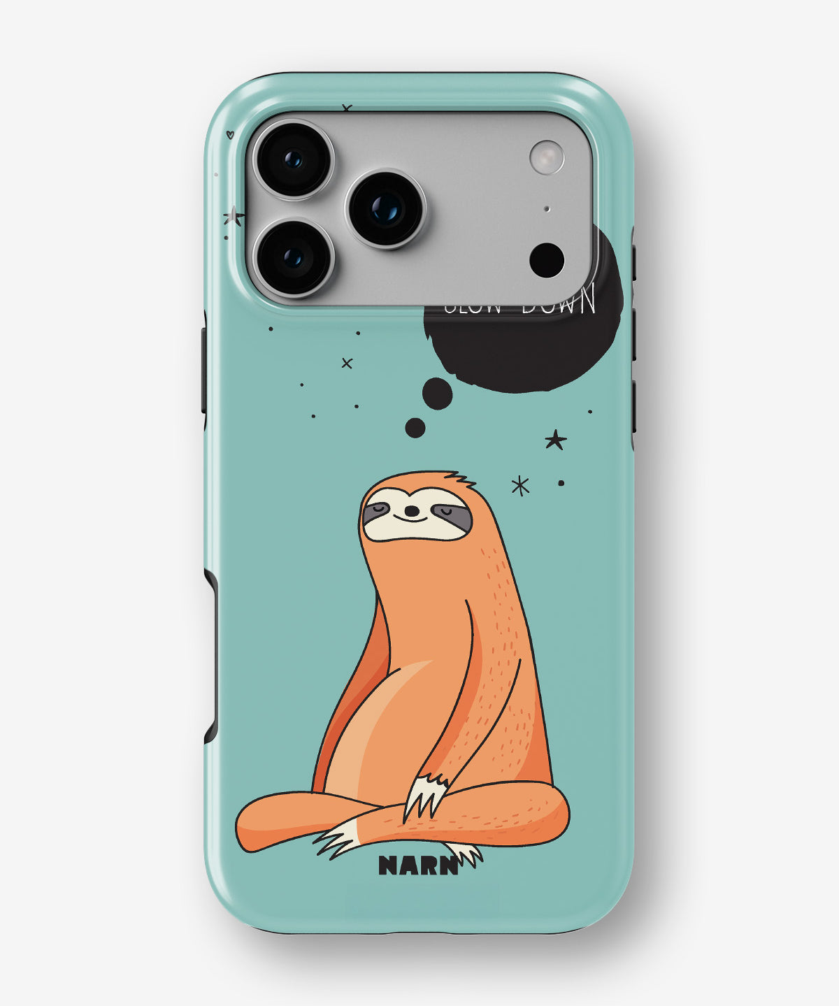 iPhone 18 Pro Tough Case – Slow Down Sloth - View 1