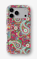 iPhone 18 Pro Tough Case – Paisley Paradise - View 1