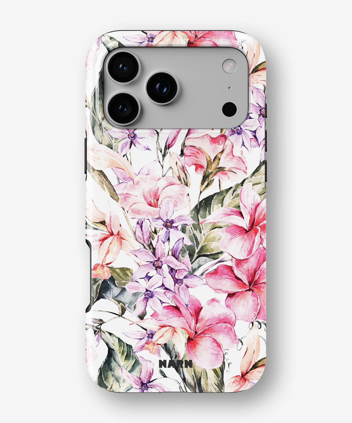 iPhone 18 Pro Tough Case – Watercolor Flowers - View 1