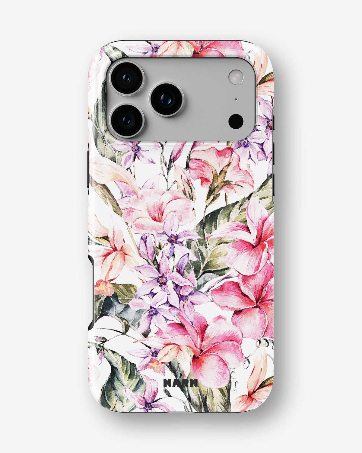 iPhone 18 Pro Tough Case – Watercolor Flowers - View 1