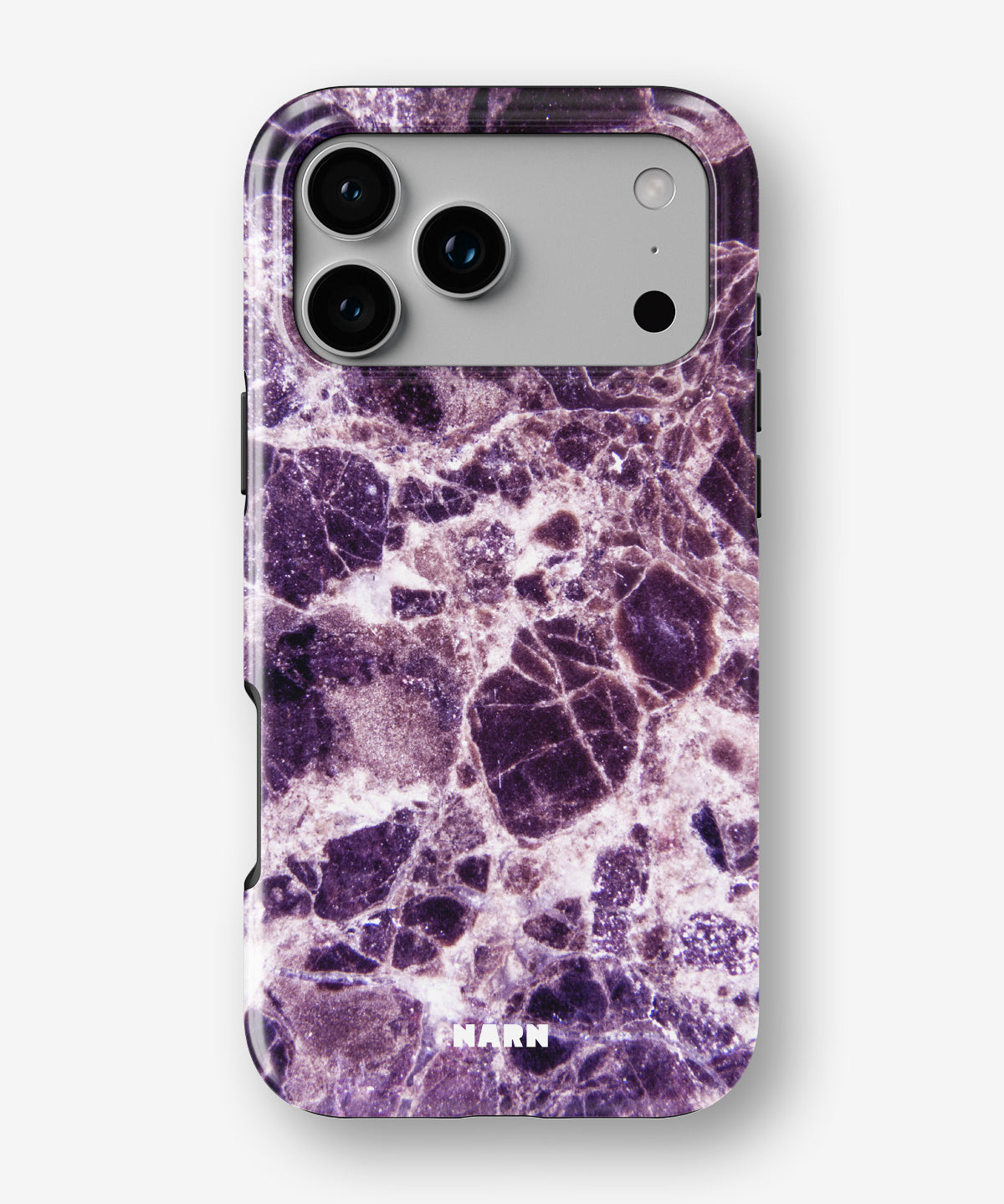 iPhone 18 Pro Tough Case – Purple Marble - View 1