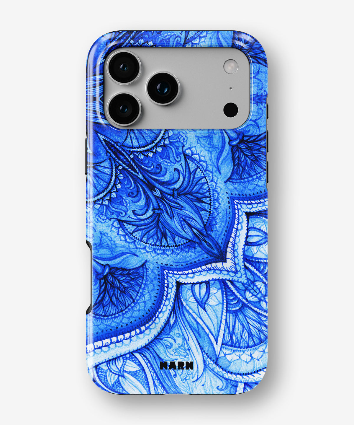 iPhone 18 Pro Tough Case – Blue Vintage - View 1