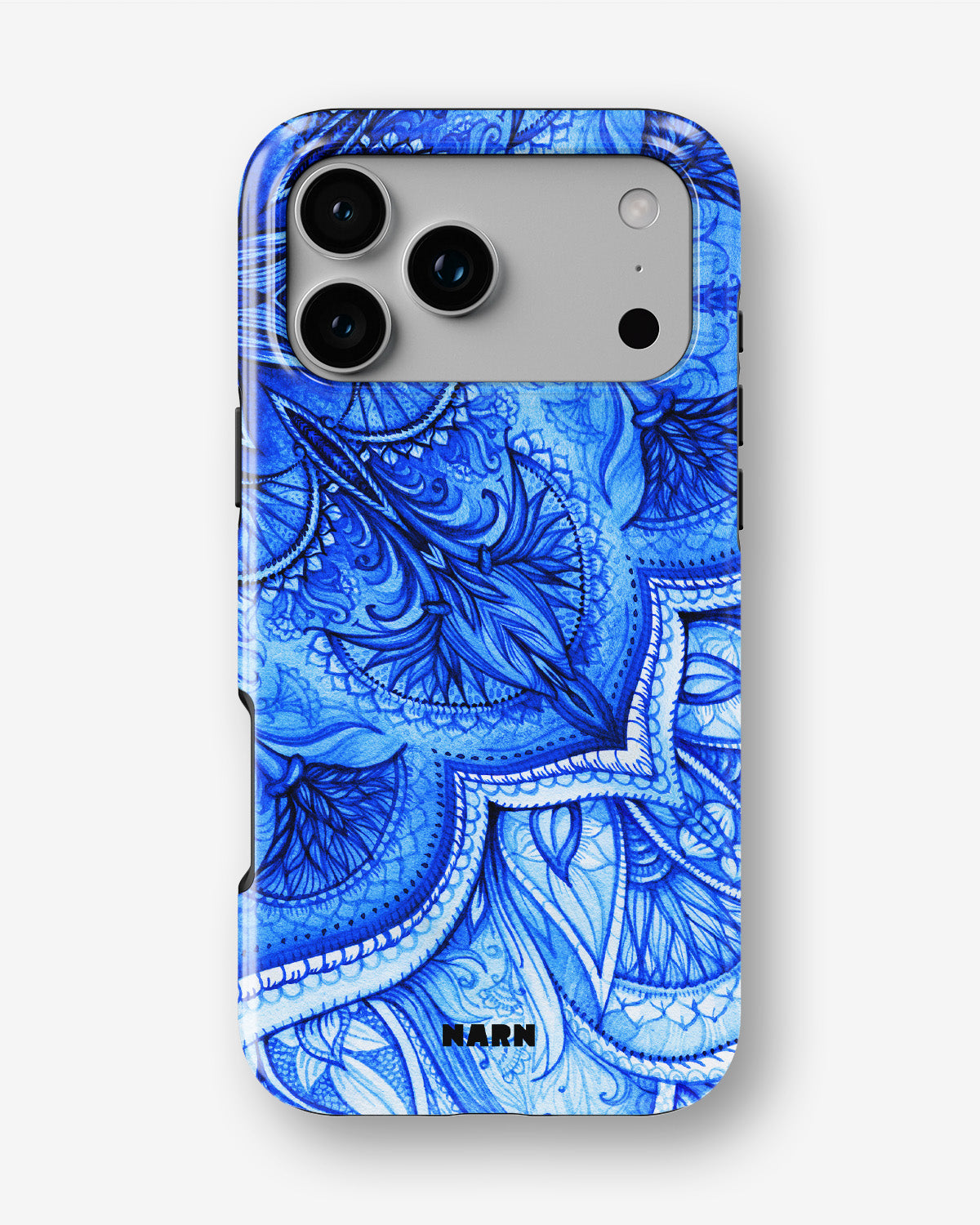 iPhone 18 Pro Tough Case – Blue Vintage - View 1