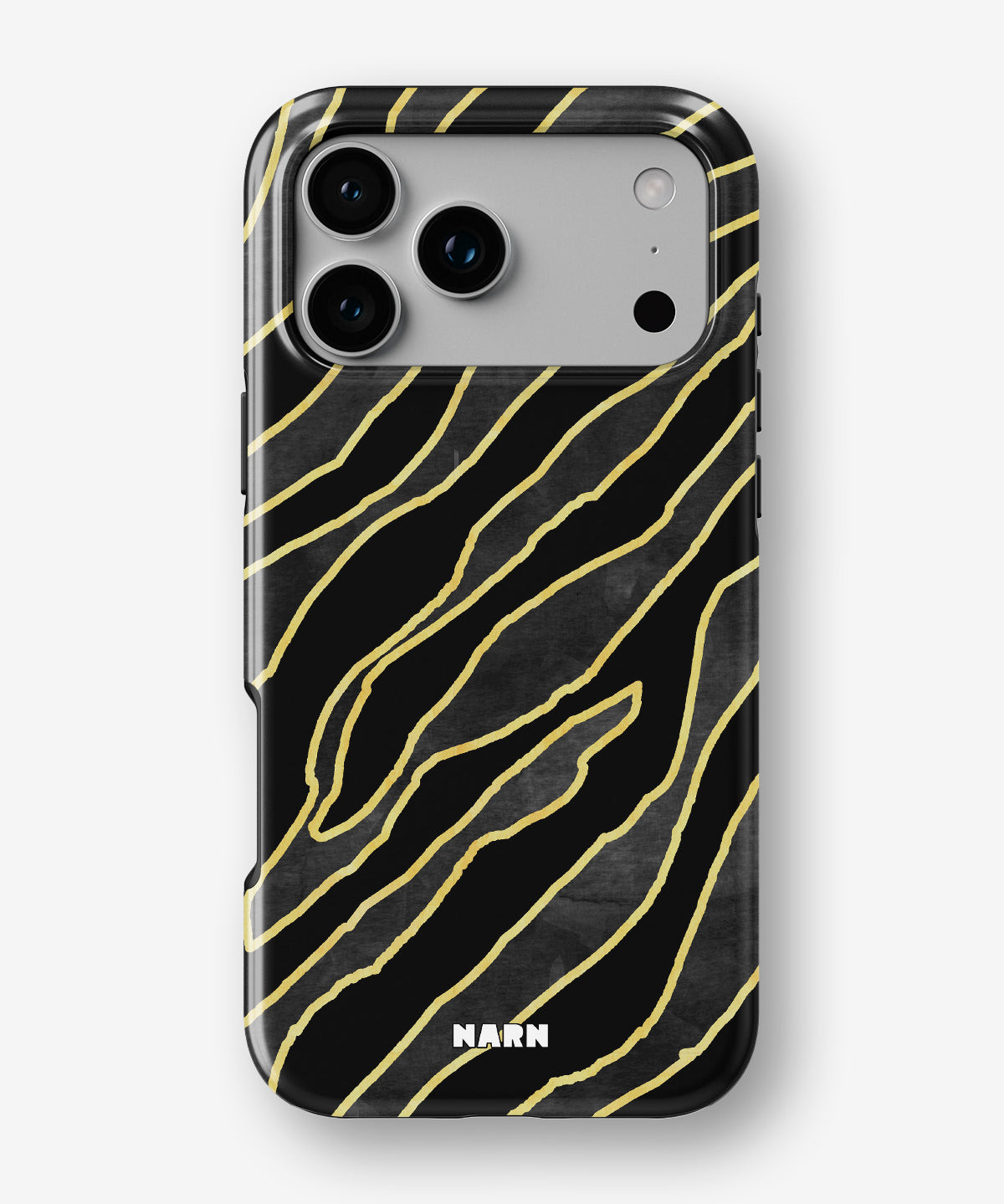 iPhone 18 Pro Tough Case – Golden Zebra - View 1