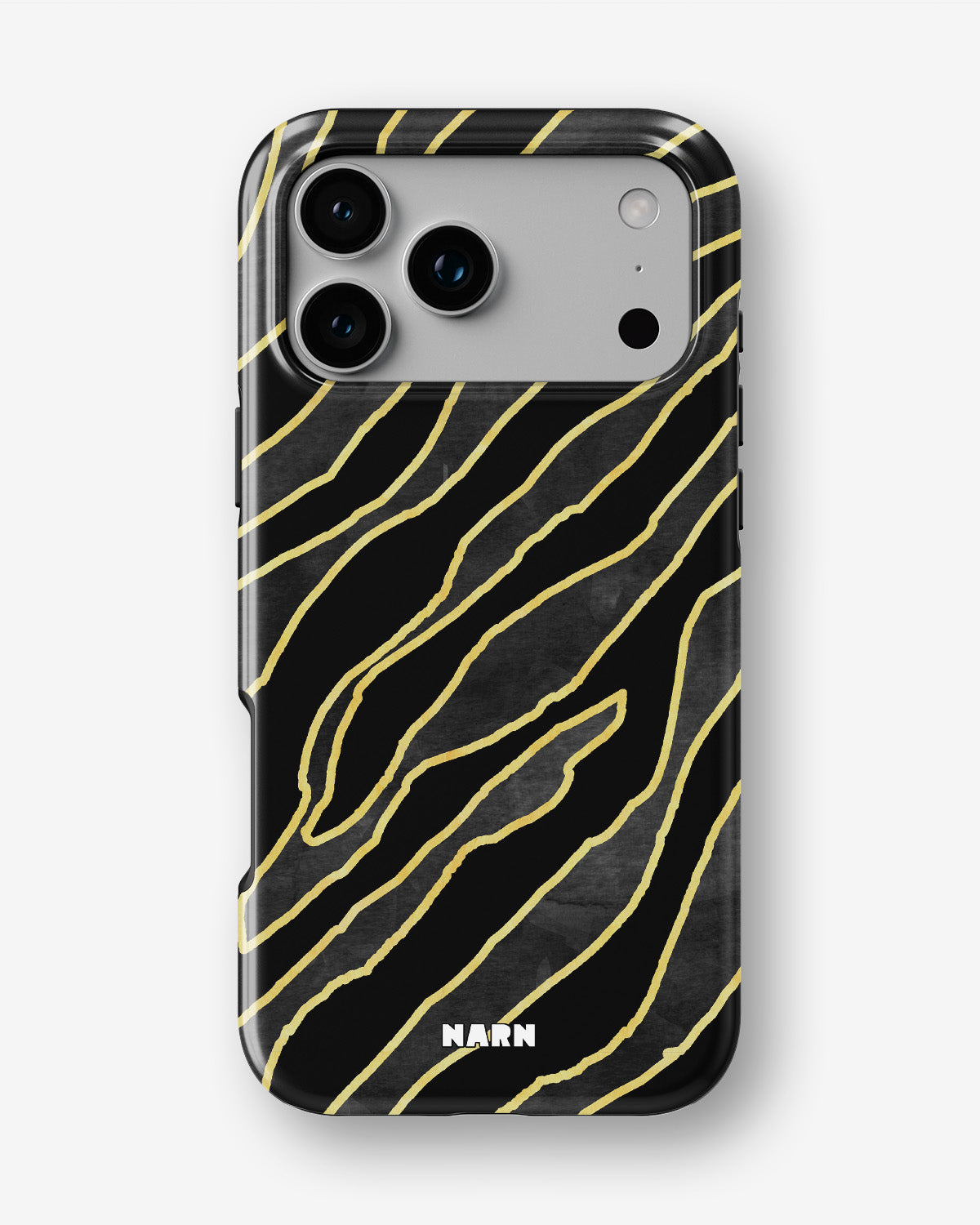 iPhone 18 Pro Tough Case – Golden Zebra - View 1