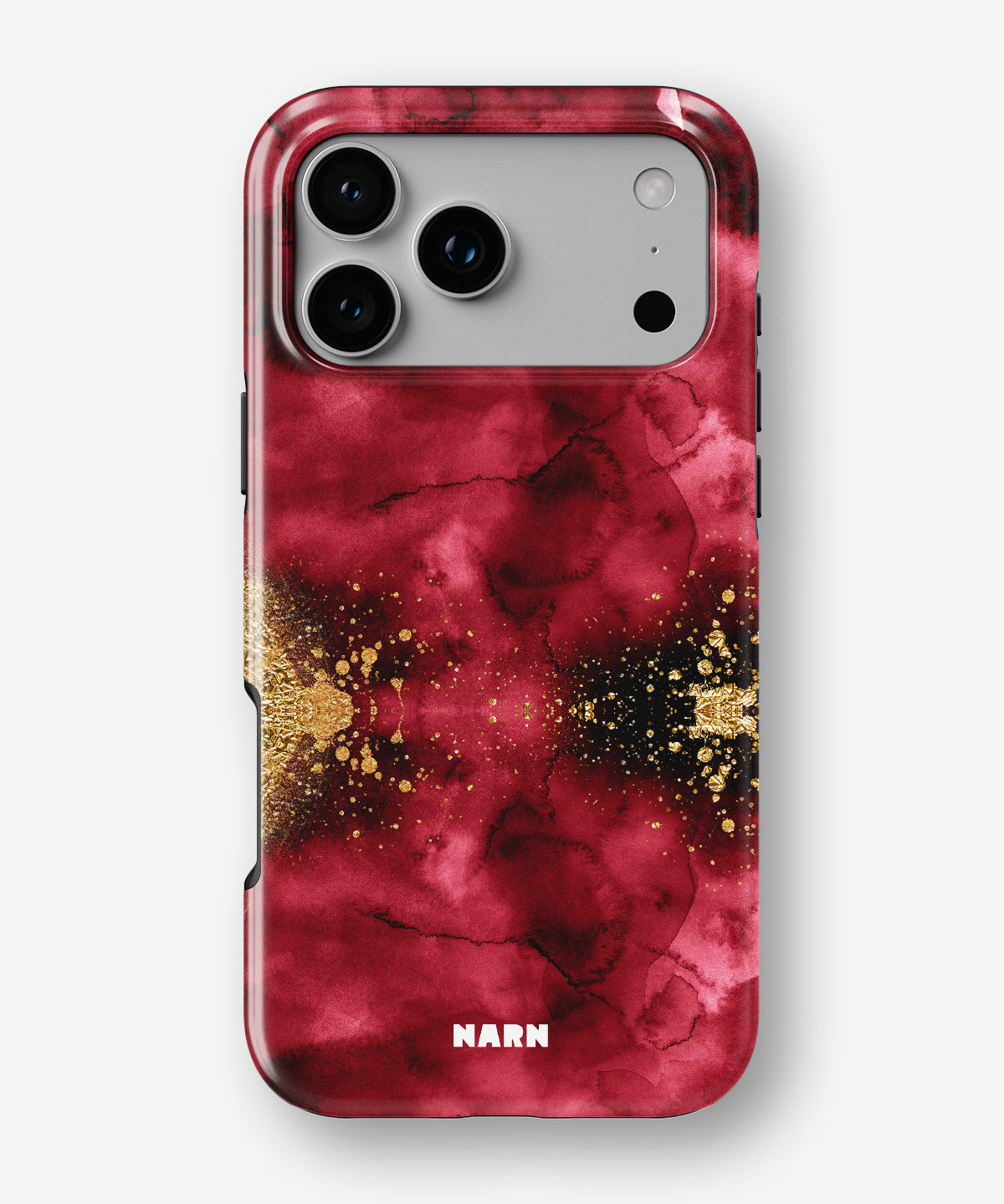 iPhone 18 Pro Tough Case – Burgendy Shimmer - View 1