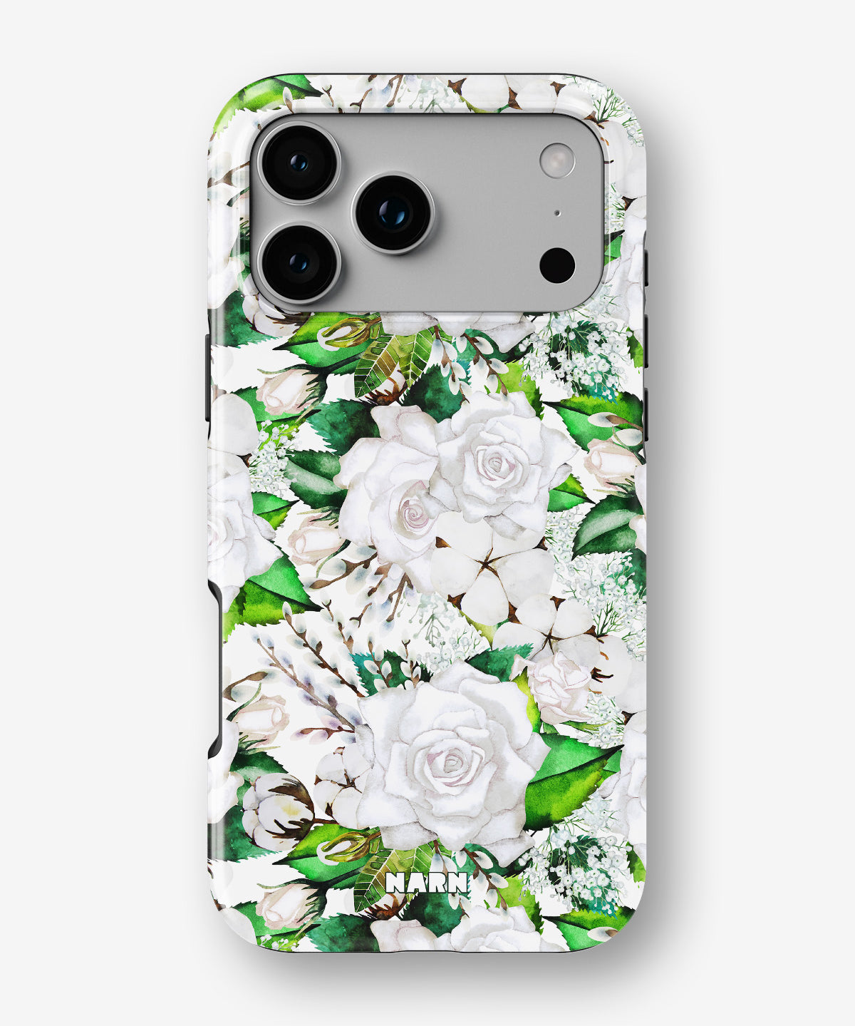 iPhone 18 Pro Tough Case – White Bloom - View 1