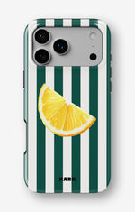 iPhone 18 Pro Tough Case – Lemon Stripes - View 1