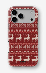 iPhone 18 Pro Tough Case – Reindeer Knit - View 1