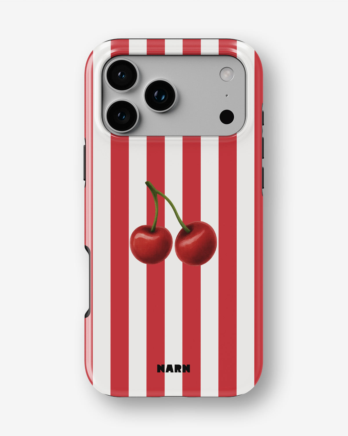 iPhone 18 Pro Tough Case – Cherry Stripes - View 1