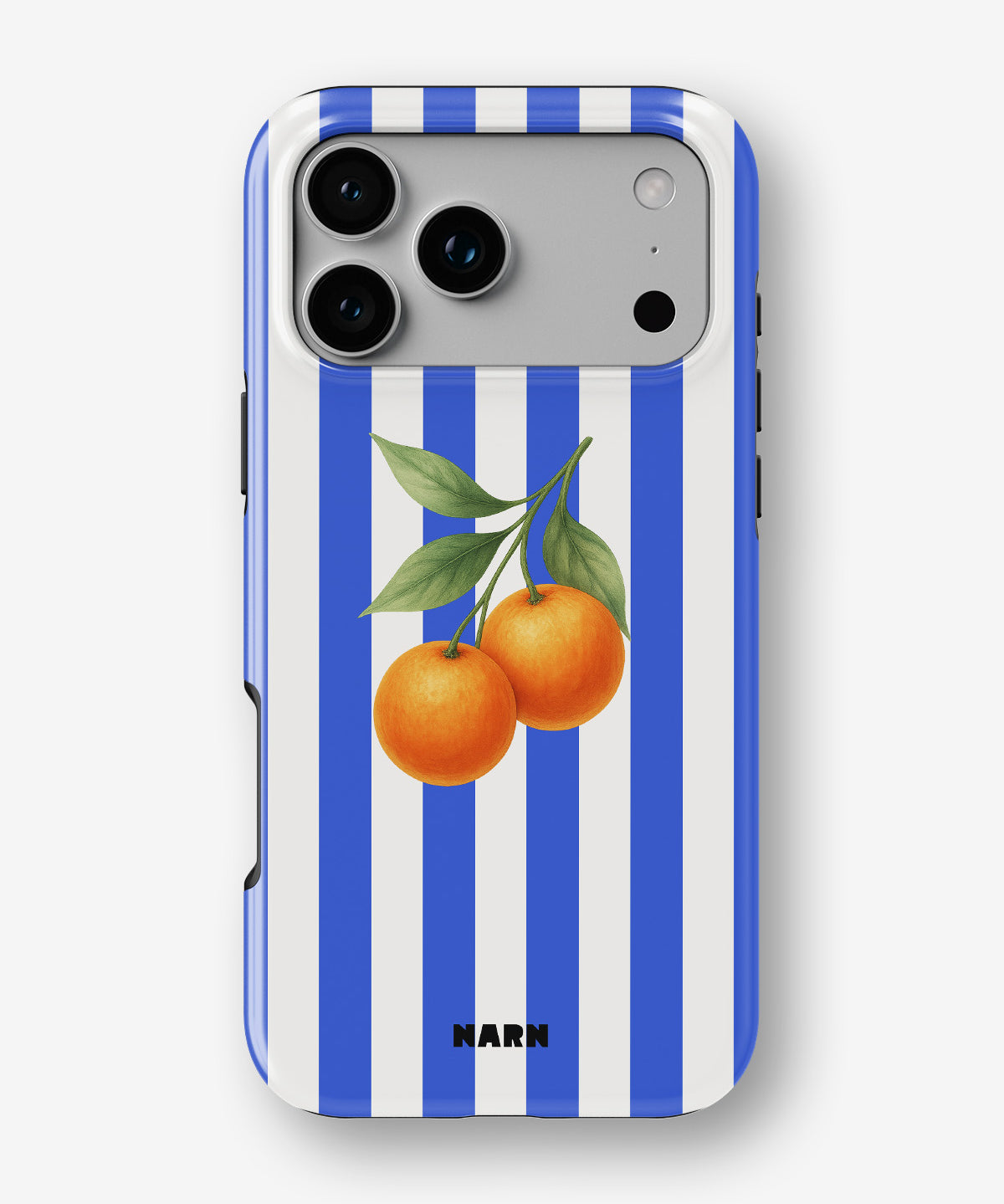 iPhone 18 Pro Tough Case – Orange Stripes - View 1