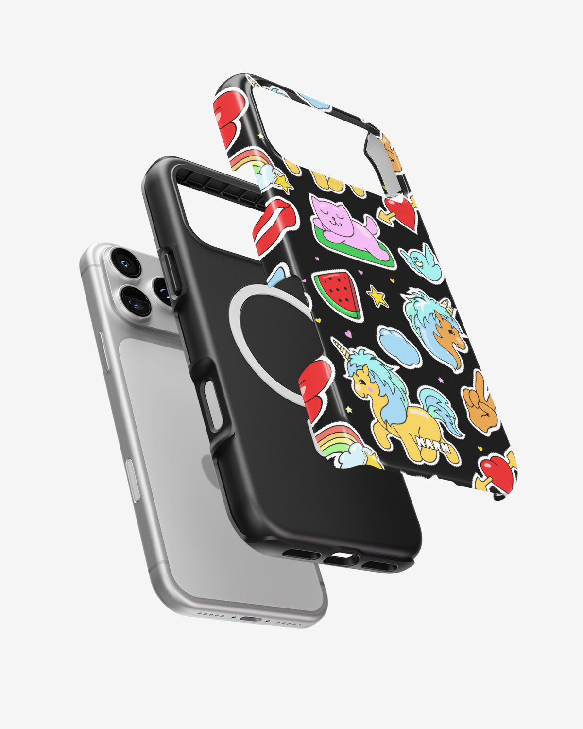 iPhone 18 Pro Tough Case – Cute Stickers - View 2