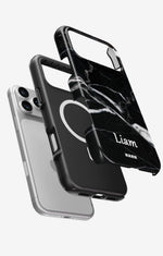 iPhone 18 Pro Tough Case – Custom - Black Marble - View 2