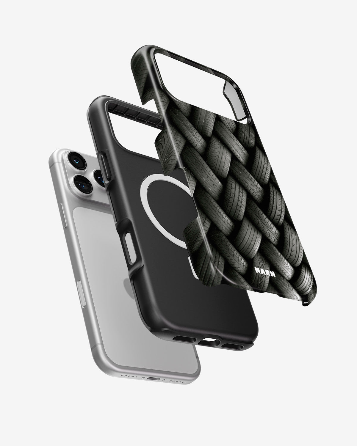 iPhone 18 Pro Tough Case – Tires Wall - View 2