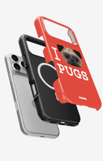 iPhone 18 Pro Tough Case – I Love Pugs - View 2