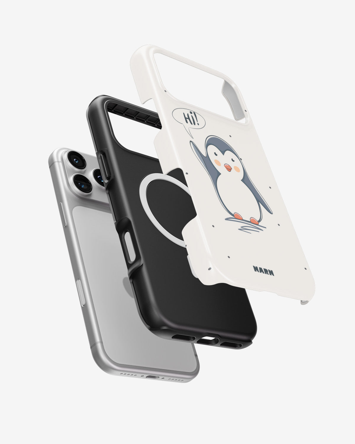 iPhone 18 Pro Tough Case – Cute Penguin - View 2