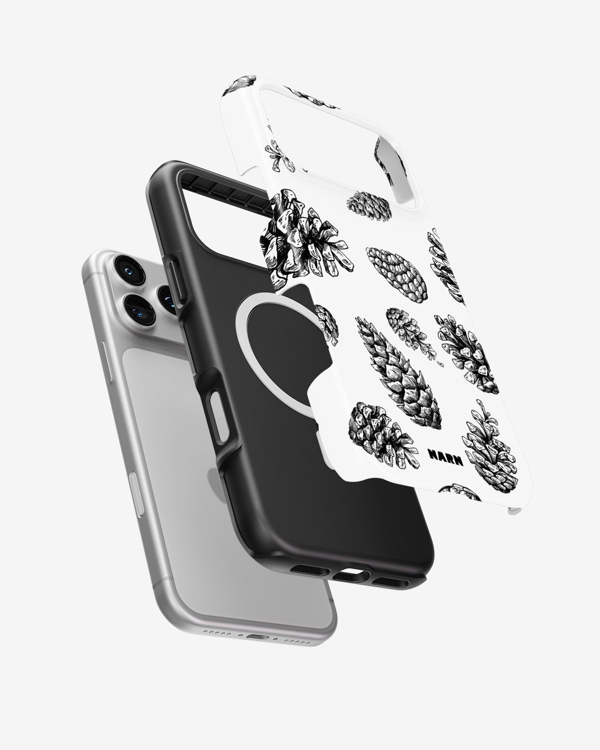 iPhone 18 Pro Tough Case – Pine Cones - View 2