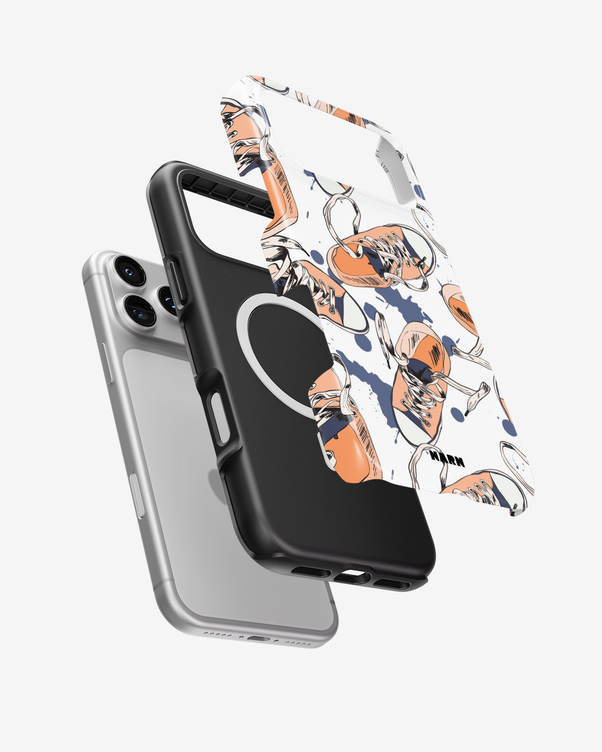iPhone 18 Pro Tough Case – Apricot Sneakers - View 2