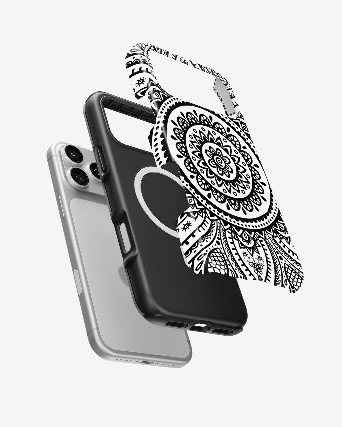 iPhone 18 Pro Tough Case – Henna Mandala - View 2