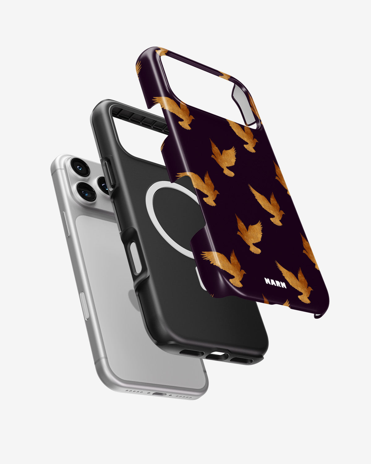 iPhone 18 Pro Tough Case – Royal Doves - View 2