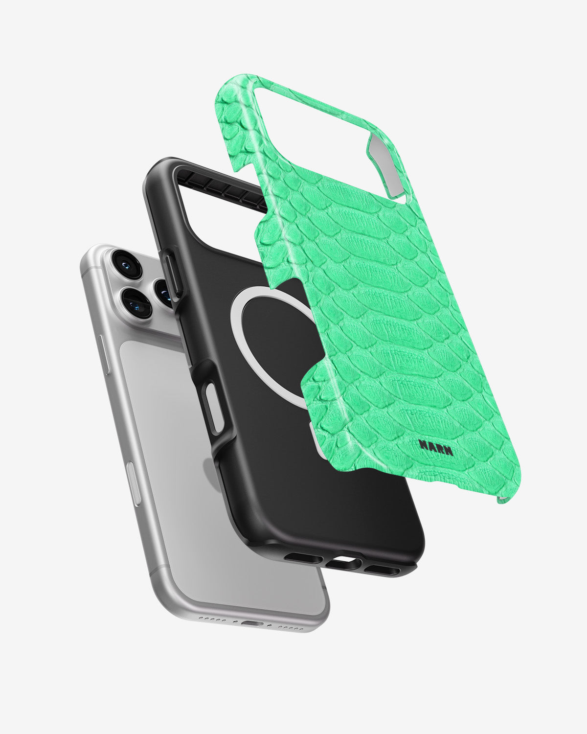 iPhone 18 Pro Tough Case – Turquoise Snake - View 2