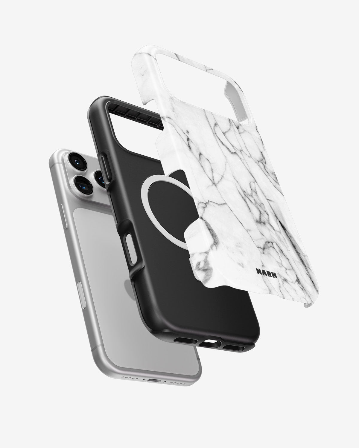 iPhone 18 Pro Tough Case – Milky Marble - View 2