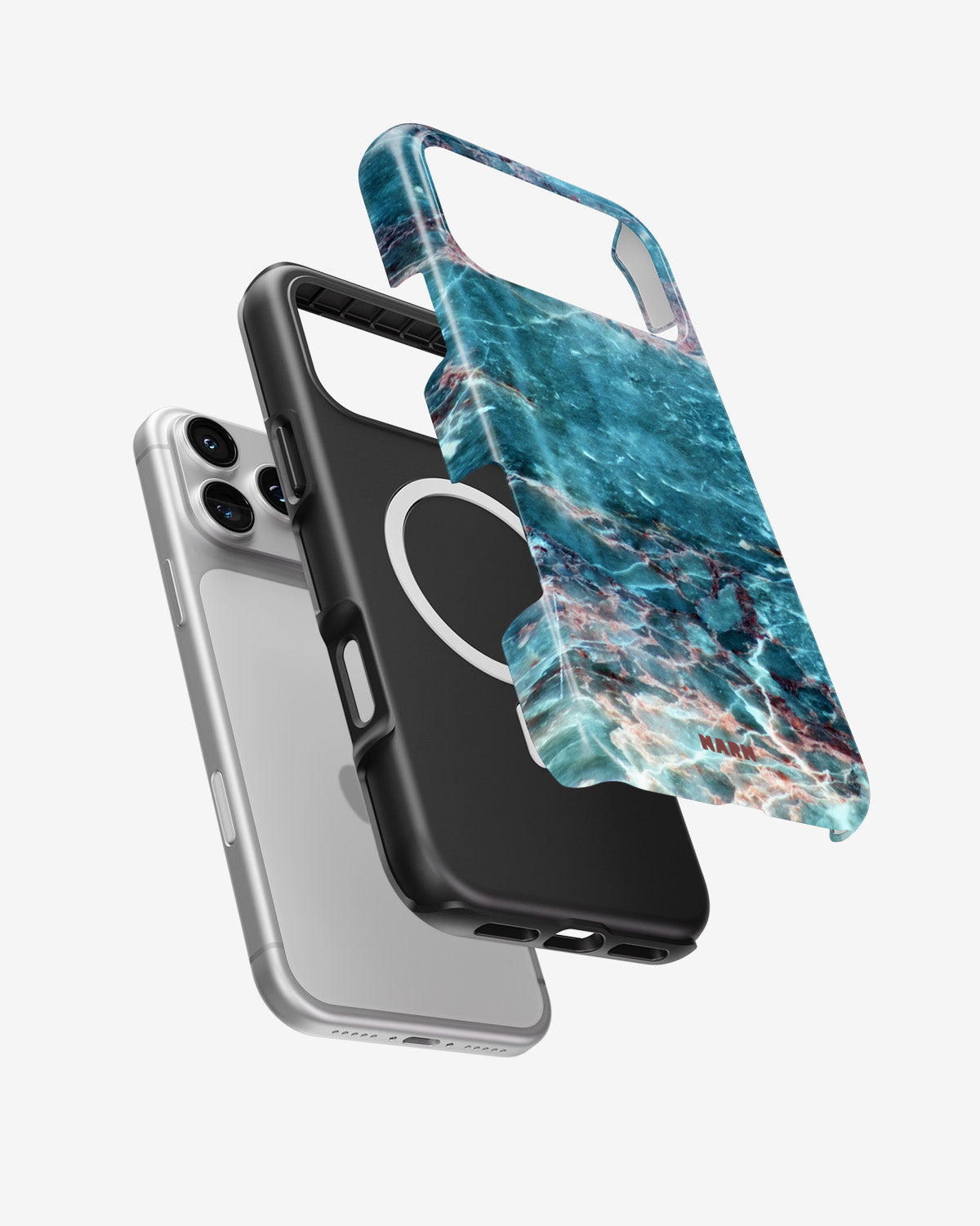 iPhone 18 Pro Tough Case – Icy Marble - View 2