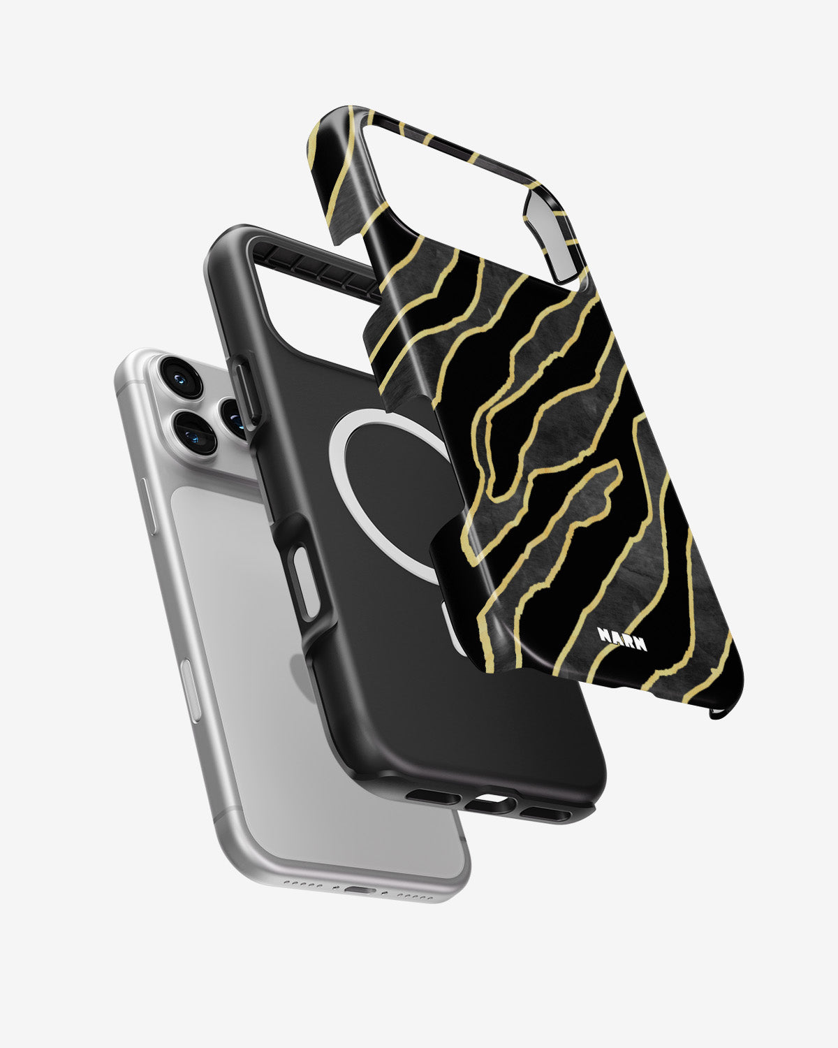 iPhone 18 Pro Tough Case – Golden Zebra - View 2