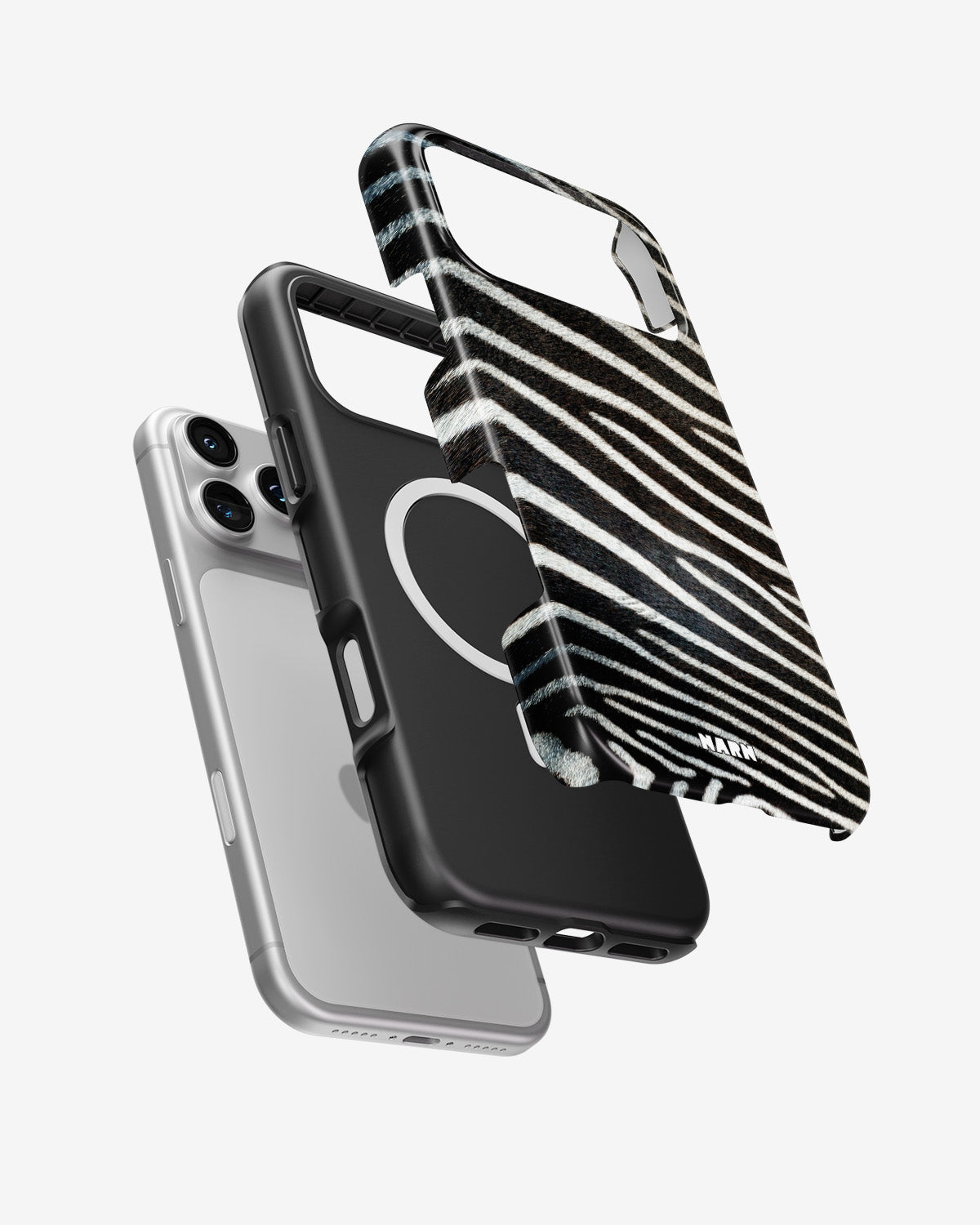 iPhone 18 Pro Tough Case – Zebra Stripe - View 2