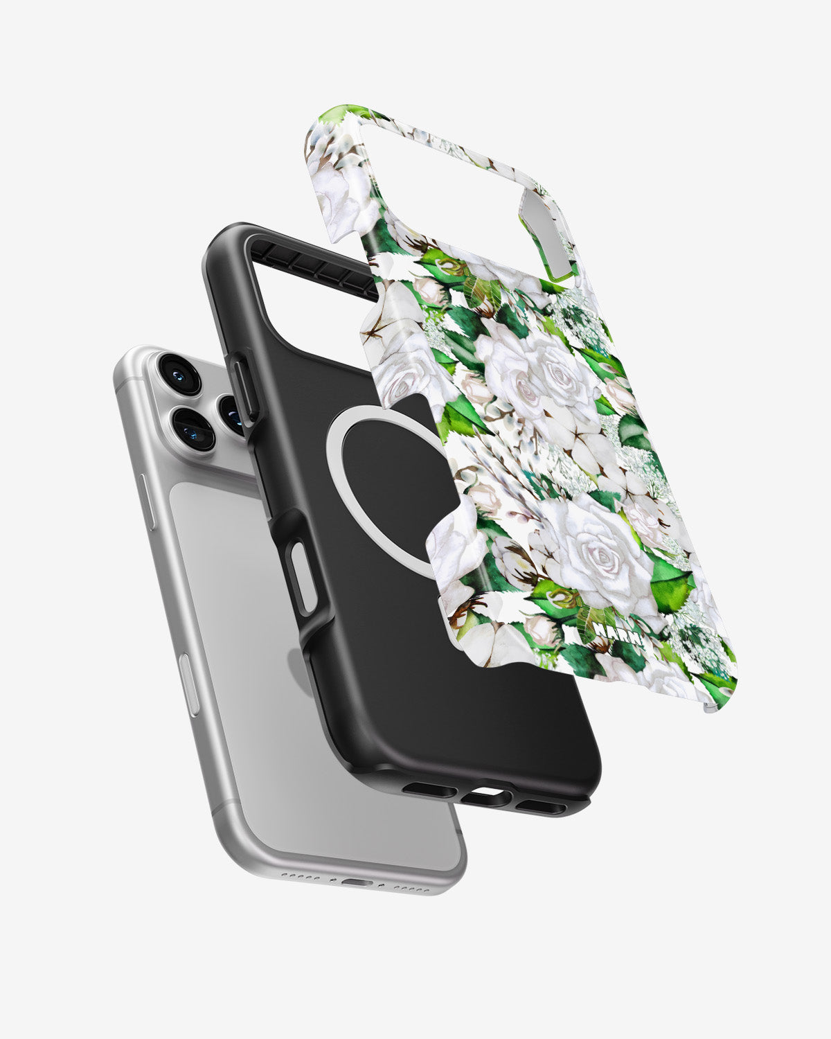 iPhone 18 Pro Tough Case – White Bloom - View 2