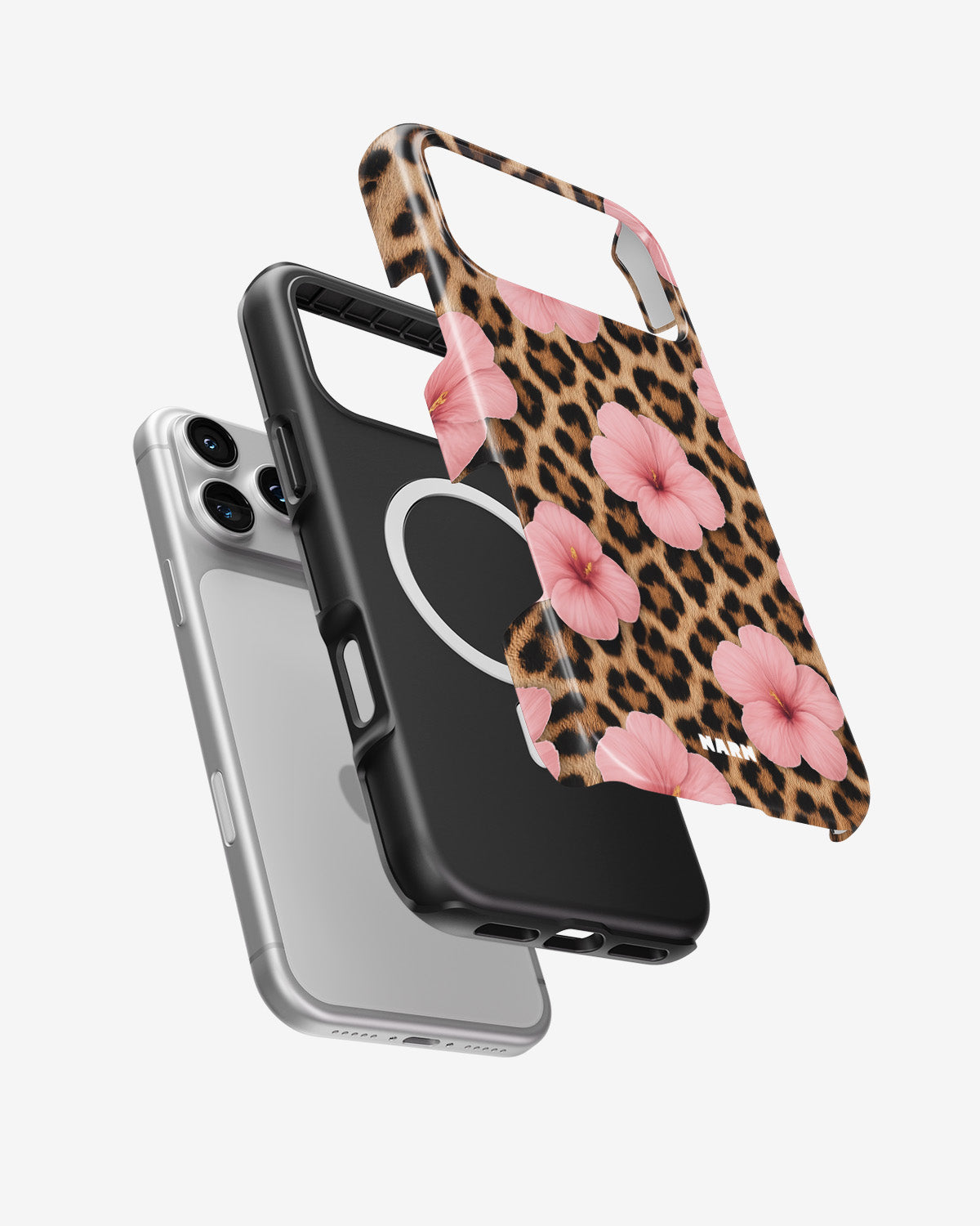 iPhone 18 Pro Tough Case – Leopard Flower - View 2