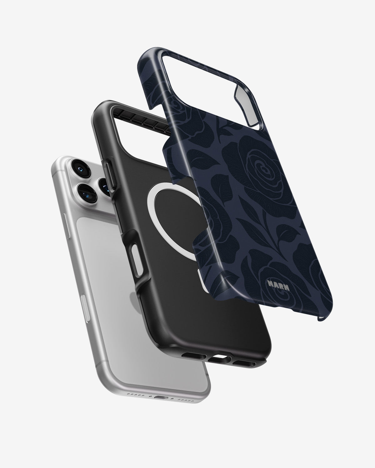 iPhone 18 Pro Tough Case – Midnight Rose - View 2