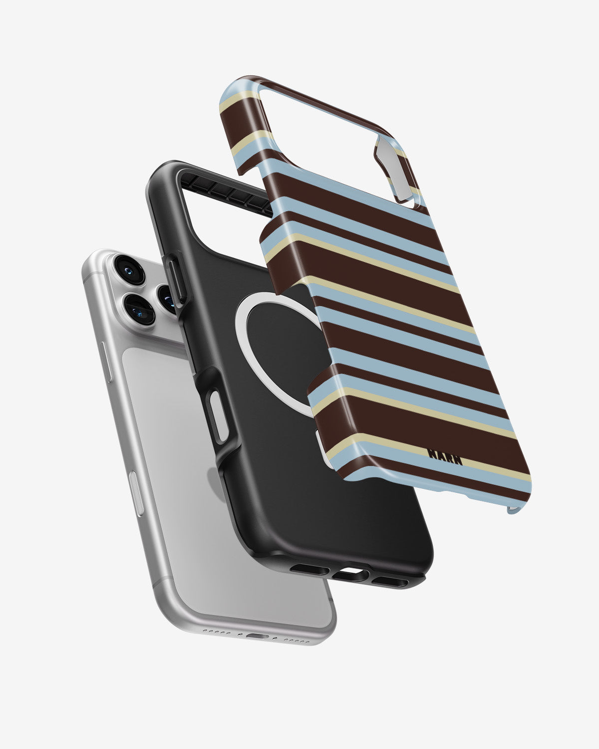 iPhone 18 Pro Tough Case – Latte Lines - View 2