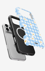 iPhone 18 Pro Tough Case – Blue Daisies - View 2