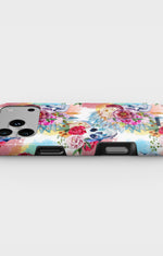 iPhone 18 Pro Tough Case – Flowered Skulls - View 3