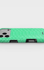 iPhone 18 Pro Tough Case – Turquoise Snake - View 3