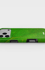 iPhone 18 Pro Tough Case – Green Leafy - View 3