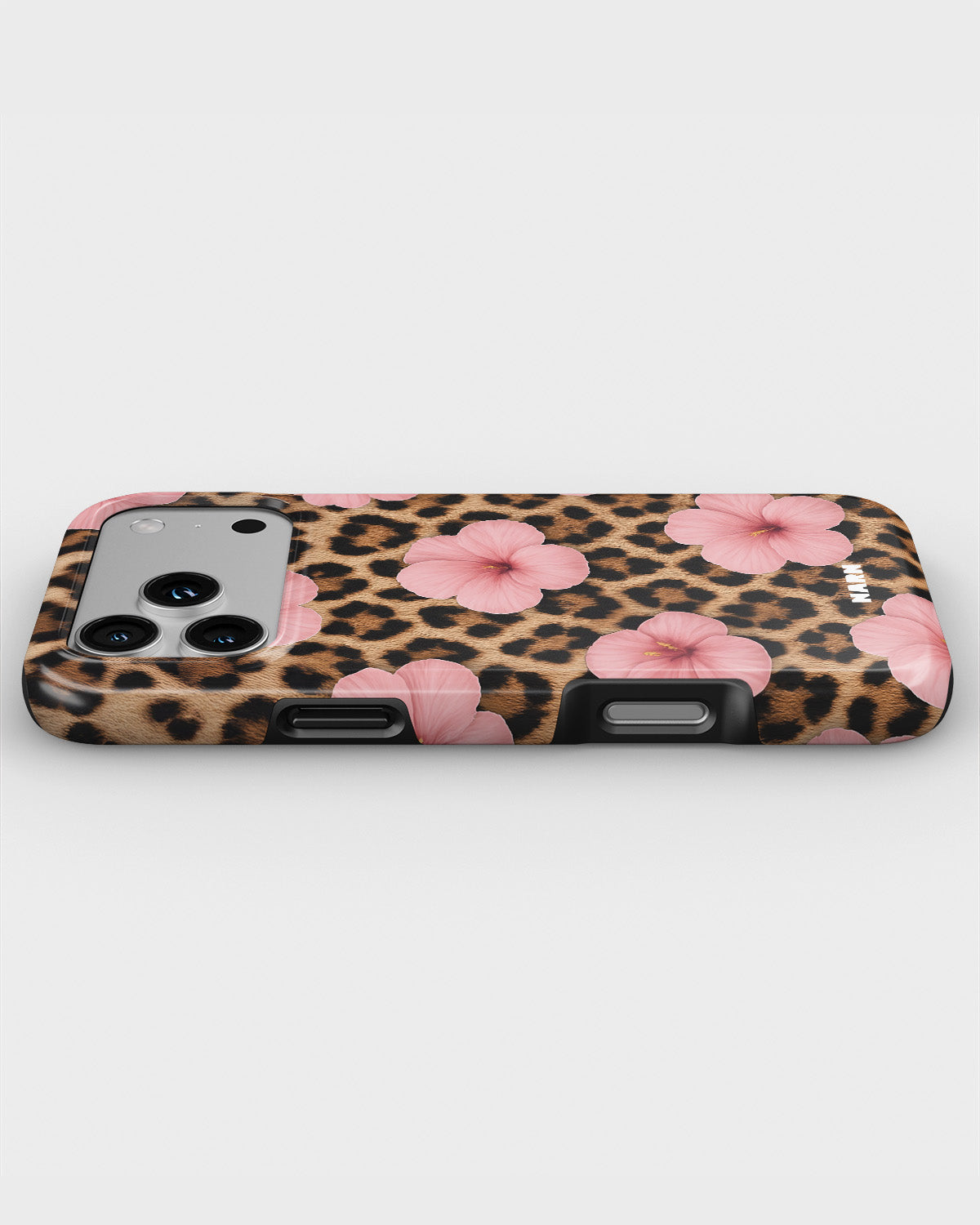 iPhone 18 Pro Tough Case – Leopard Flower - View 3