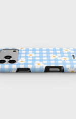 iPhone 18 Pro Tough Case – Blue Daisies - View 3